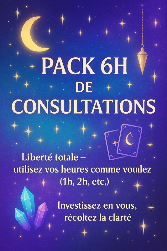 ✨ Pack Prestige – 6H de Consultations